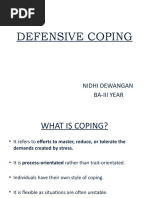 DEFENSIVE COPING