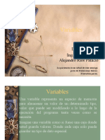 Variables: Docente Ing. Mauricio Alejandro Ríos Palacio