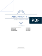 Assignment # 02: Bussiness System Development