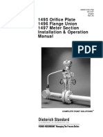 1495 Orifice Plate 1496 Flange Union 1497 Meter Section Installation & Operation Manual