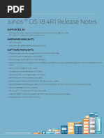 Junos Release Notes 18.4