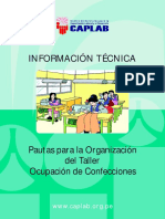 45846175 Pautas Para La Organizacion Del Taller Ocupacion de Confecciones