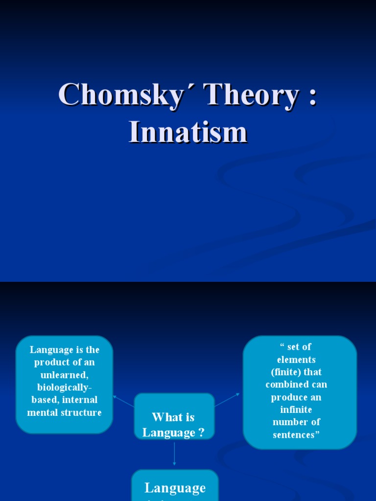 Chomsky Theory: Innatism | PDF
