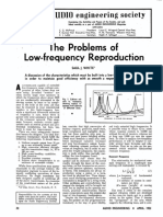 Problems of Low-Frequency Reproduction: Audio