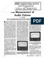 Audio: Measurement of Audio Volume