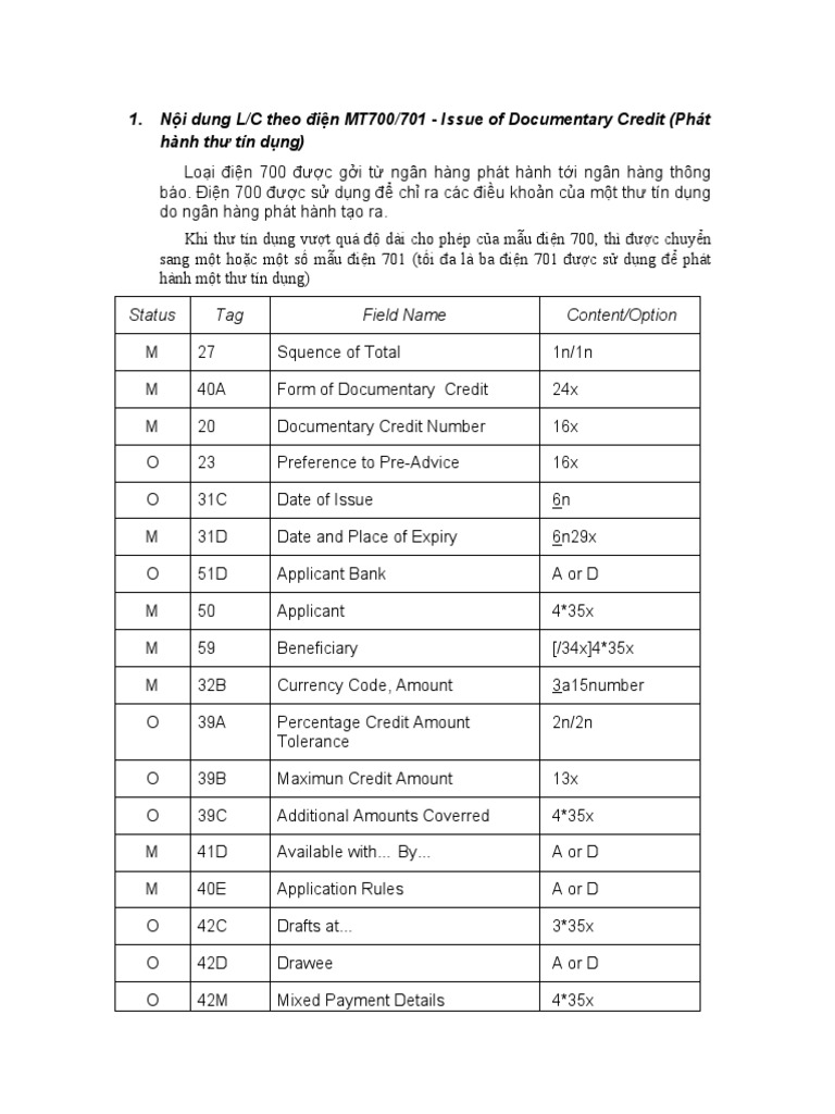 MT 700-701 | PDF