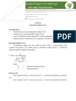 Lesson 2 Dependent T Test