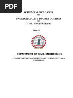 B TECH Civil 2018 Syllabus II Yr To IV Yr 30-10-2019