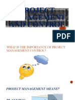 Project Management and Control