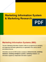 Marketing Information System & Marketing Research