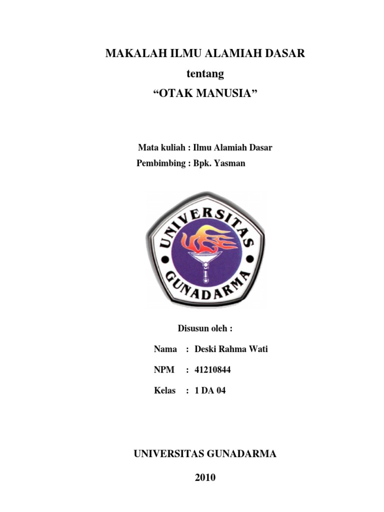 Makalah Ilmu Alamiah Dasar