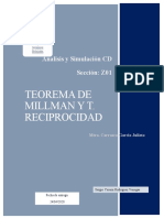 Teorema de Millman y Teorema de reciprocidad