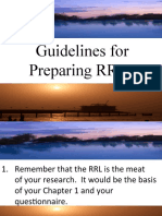 Chapter 1 Guidelines For RRL