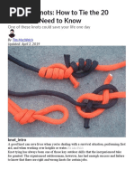 Rock Climbing Knots | PDF | Knot | Rope