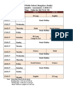 3990 SA2 Date Sheet-Class 6 & 7 PDF