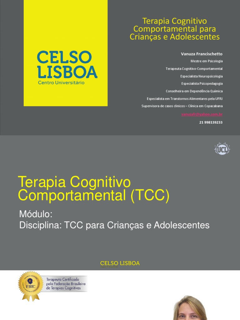 TCC para Crianças e Adolescentes | PDF | Terapia cognitiva ...