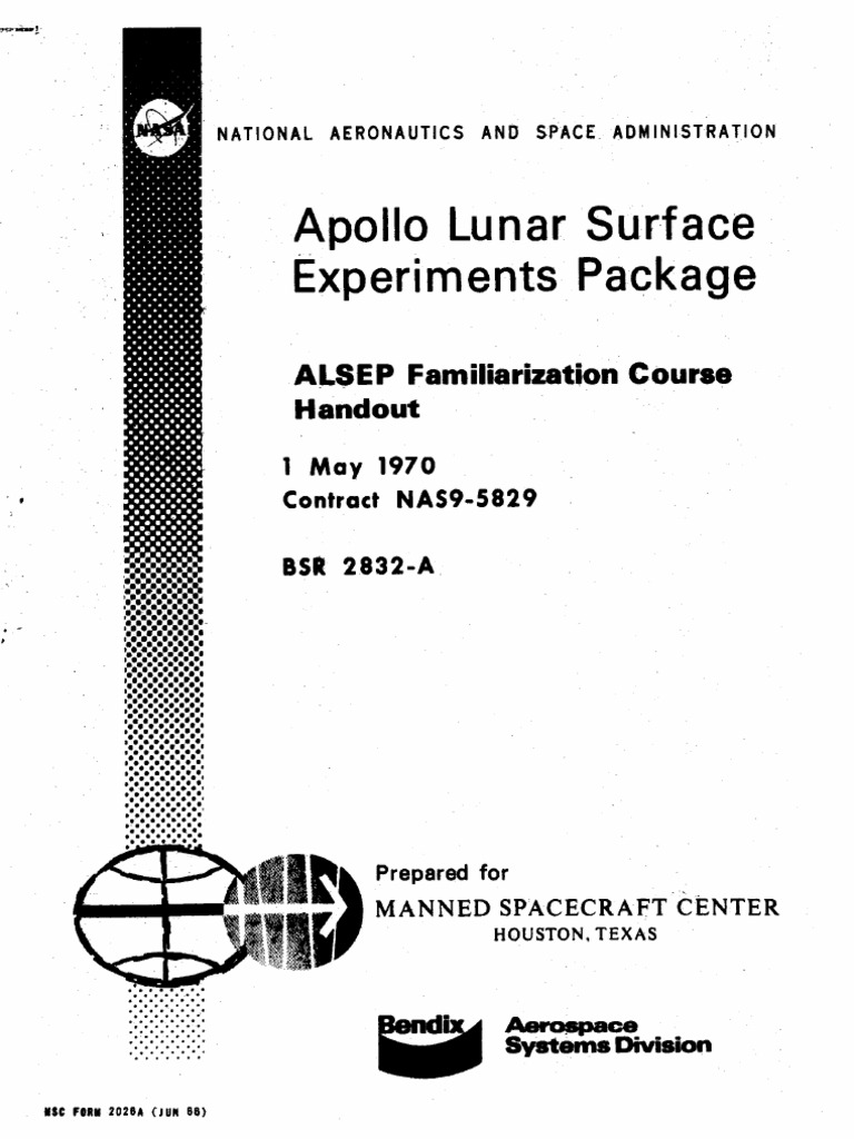 ALSEP Familiarization Course Handout | PDF | Apollo Program | Nasa Programs