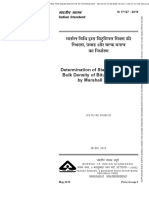 IS 17127 - 2019 - Determination of Stability Flow and Bulk Density of Bituminous Mixes by Marshall Method