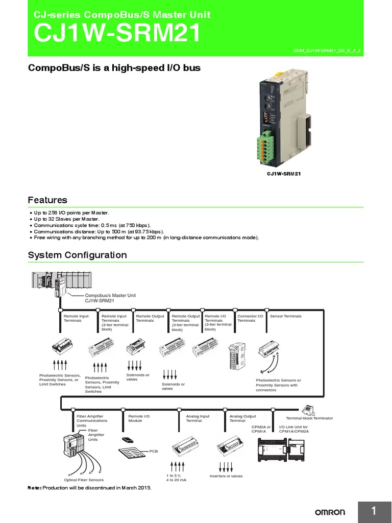 cj1w-srm21 Ds e 2 2 csm1640 | PDF | Programmable Logic Controller ...