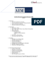 Syllabus Certified Alternative Investment Manager AIM