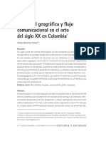 Dificultad Geográfica y Flujo Comunicacional