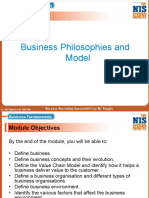 Business Philosophies and Model: Session 1