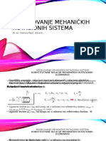 Modelovanje Mehaničkih Rotacionih Sistema