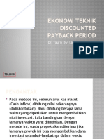 PERT 8 - EKONOMI TEKNIK - Discounted Payback Period