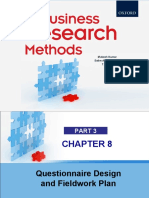 Chapter 8 Questionnaire Design and Fieldwork Plan