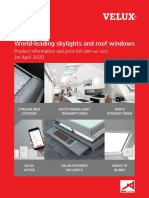 World-Leading Skylights and Roof Windows: Product Information and Price List 1st April 2020