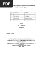 Design and Fabrication of Mechanically Operated Multi-Nozzle Pesticide Sprayer