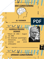 Operant Conditioning: B.F Skinner