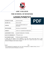 Assignment: Amc College The School of Business