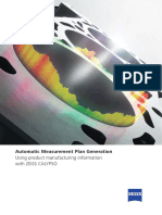 Automatic Measurement Plan Generation: Using Product Manufacturing Information With Zeiss Calypso