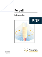 Percoll Reference List