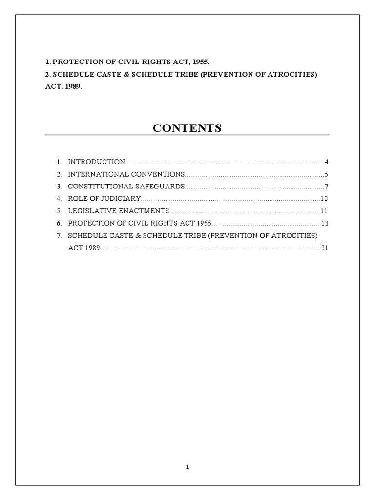 Caste Discrimination Laws in India | PDF | Dalit | Discrimination