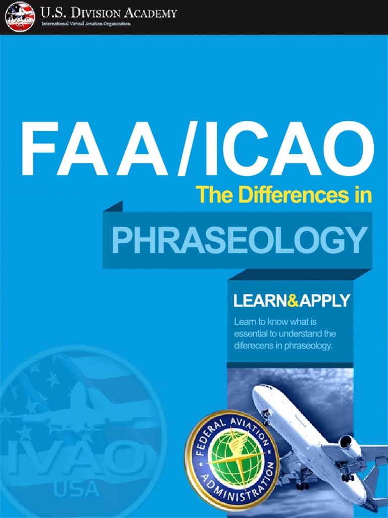 ICAOFAA Difference in Phraseology PDF Air Traffic Control