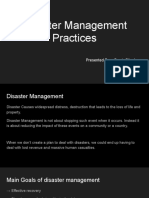 Disaster Management Approach