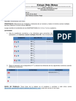 MATEMÁTICAS 4to - Taller Múltiplos y Divisores - Miércoles 29 Abril