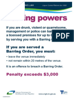 Barring Powers Signage PDF
