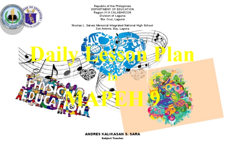 Daily Lesson Plan Mapeh 9 | PDF