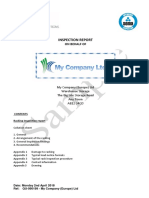 Rack Inspection Report for My Company (Europe) Ltd