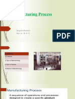 Manufacturing Process: Integrated Business BSA 1A, 1B, & 1C