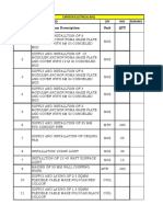 Sr. No Item Description Unit QTY: Canteen Electrical Boq Srno Material Required QTY NOS Remarks