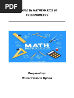 Module in Mathematics 03: Trigonometry