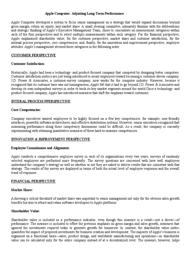 Apple Computer Bal | Download Free PDF | Shareholder Value | Apple Inc.