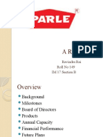 Report on Parle Products: History, Milestones, Products & Financials