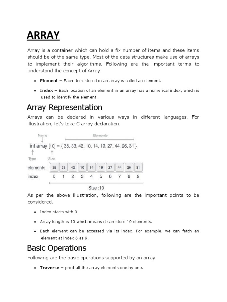 Array Representation | PDF | Queue (Abstract Data Type) | Array Data ...