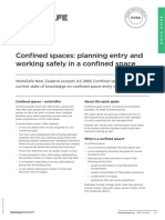 Confined Spaces Planning Entry Working Safely