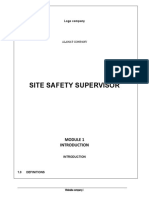 Site Safety Supervisor: Logo Company